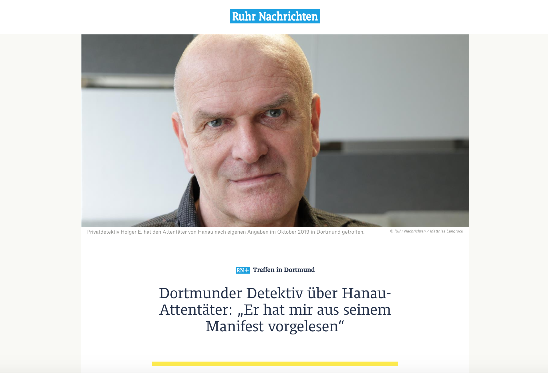 Hanau-Attentat; Dortmunder Detektiv, Kurtz Detektei Dortmund, Privatdetektiv Dortmund